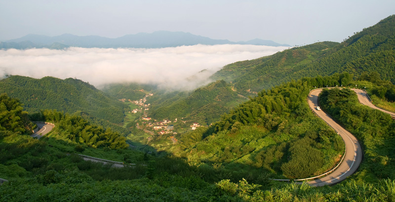 山路弯弯 摄影 老黄牛.