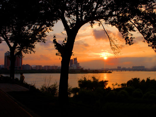 夕阳胜朝阳 摄影 江渺渔翁