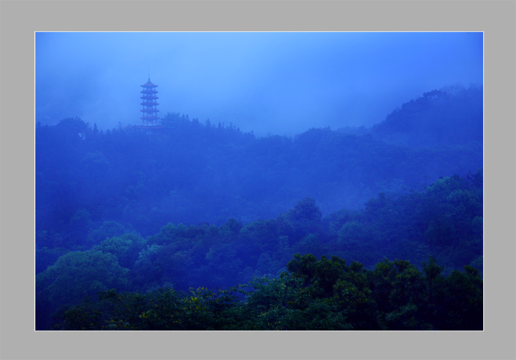 揽胜亭-雨中仙湖 摄影 夏乐国