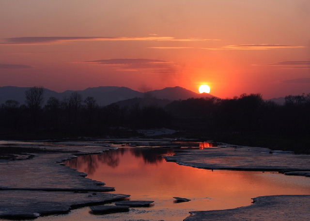 日落夕阳红 摄影 卡擦一声