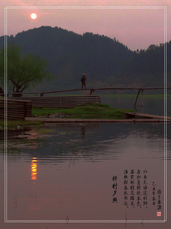 樟村夕照 摄影 闽山茶客