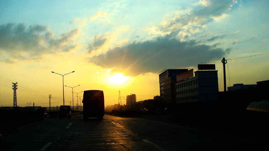 日落夕阳 摄影 秋天2008