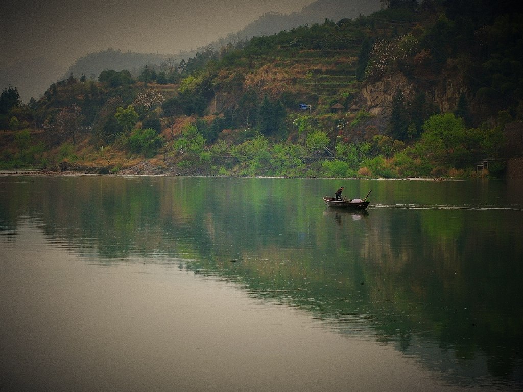 水中画 摄影 源头活水