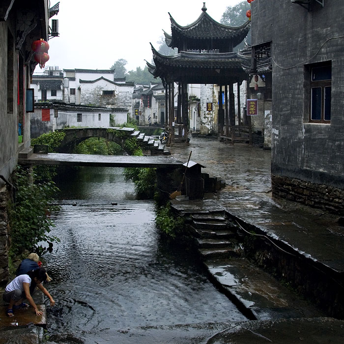 雨中李坑 摄影 明心