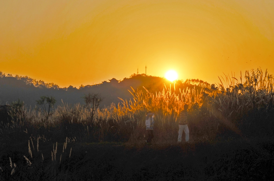 《夕阳伴我归》 摄影 山水情缘