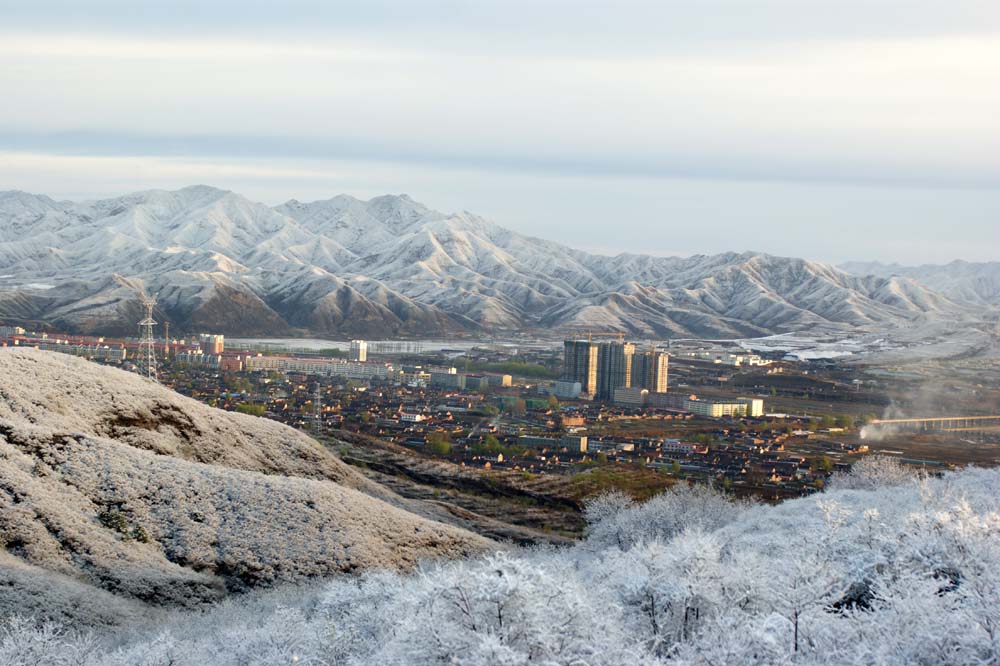 小镇春雪 摄影 落叶有声