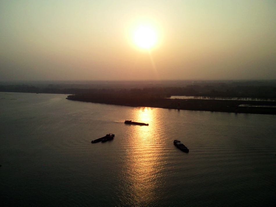 淮河夕照 摄影 玲珑碧空