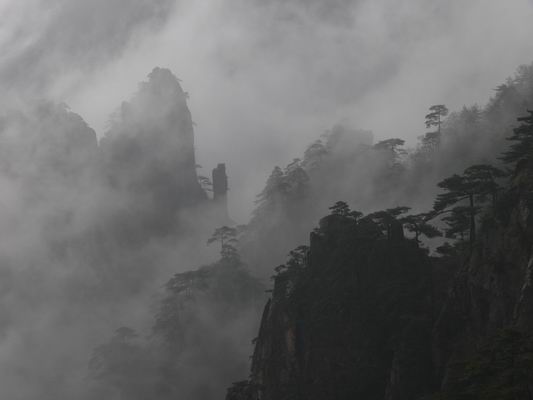 梦中黄山 摄影 悬崖峭壁