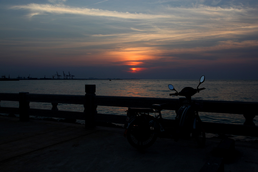 海港夕阳 摄影 戈壁飞沙