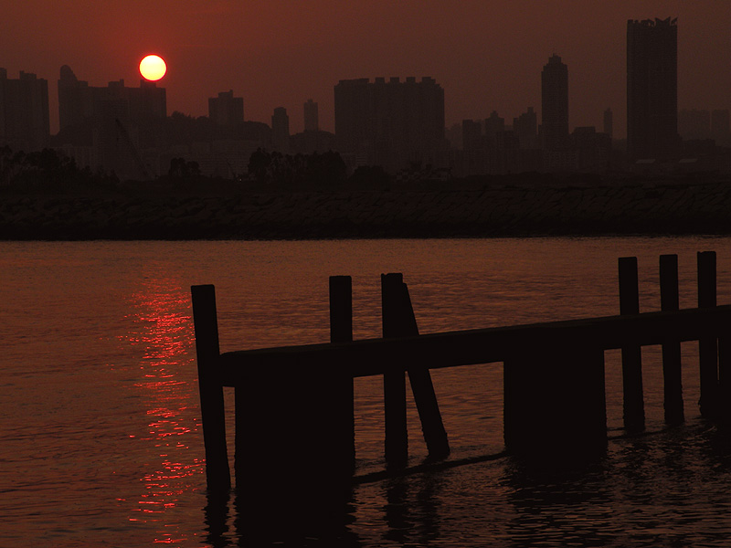 夕阳 摄影 建智