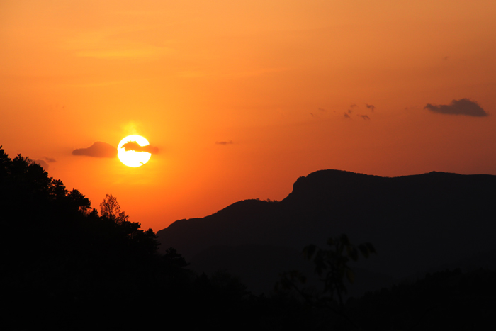 山里的夕阳 摄影 慕容林海