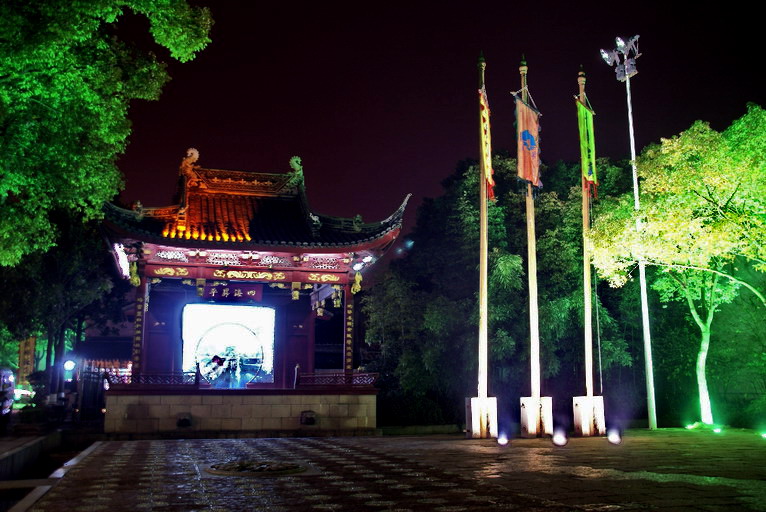 同里夜景 摄影 喜庆