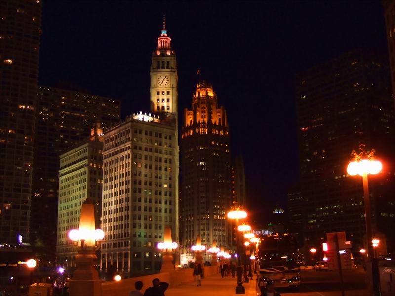 Wrigley Building in Chicago 摄影 江南若水