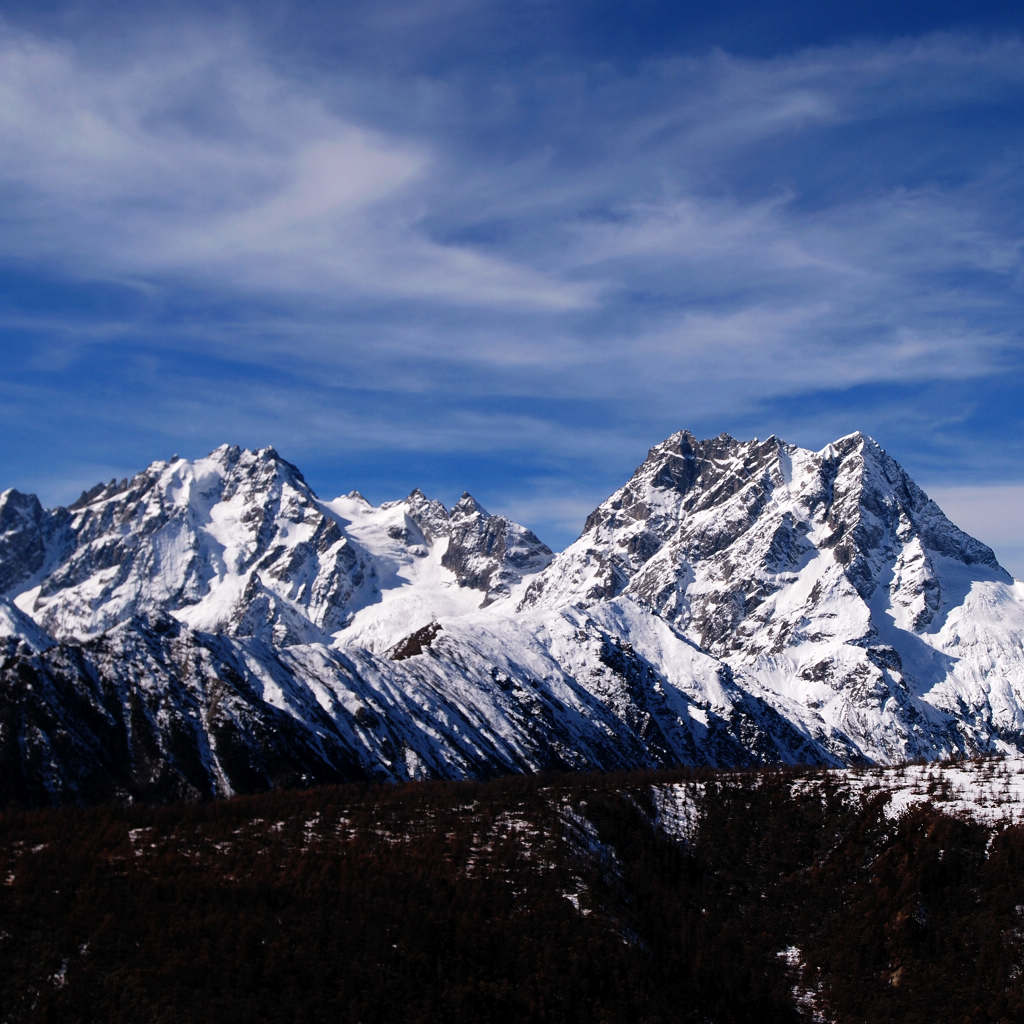 《雪山.飞云》 摄影 倚晨