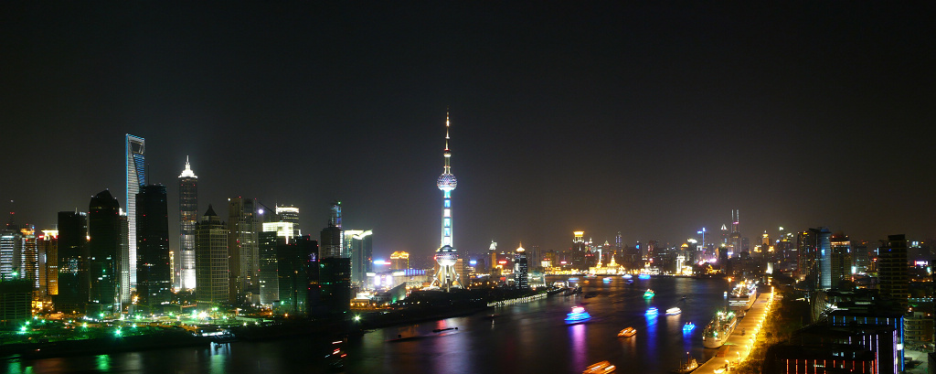 浦江两岸夜景 摄影 高山青