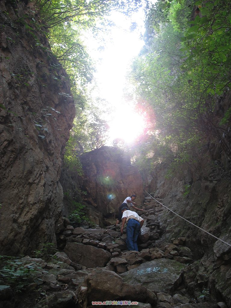 太行山——攀登一线天 摄影 骑车人