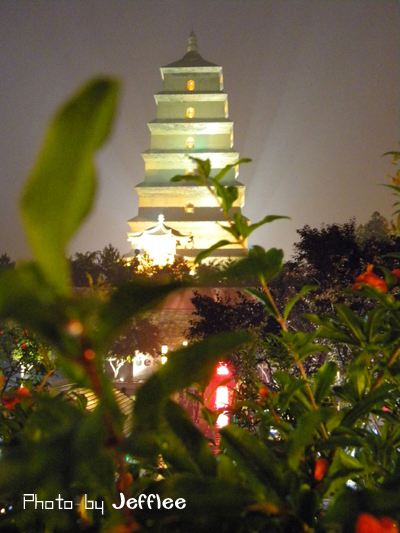 雁塔夜景 摄影 飞天的菠菜