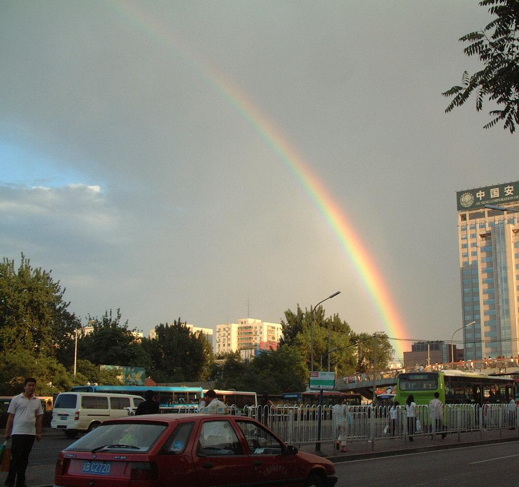 城市彩虹 摄影 梅宁