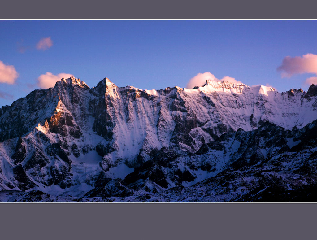 夕阳下的雪峰 摄影 youzong