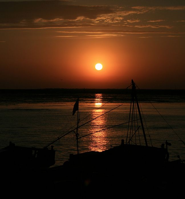 渔港夕照 摄影 狼语者