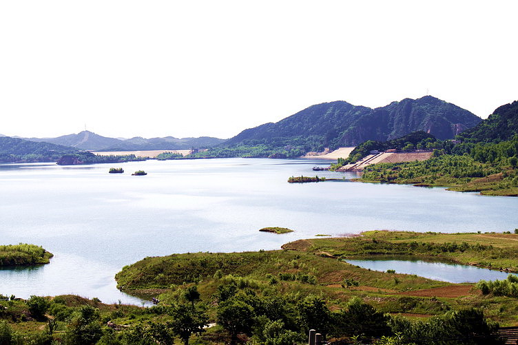 水库近景 摄影 喜庆