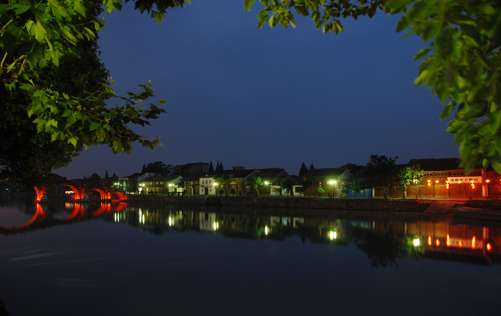 枇杷之乡---塘栖古镇夜景 摄影 懒惰人