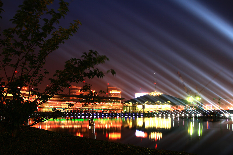 郑州CBD夜景 摄影 捍弱