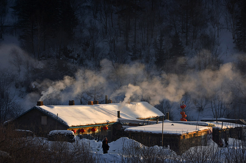 雪乡晨光 摄影 海龙甲