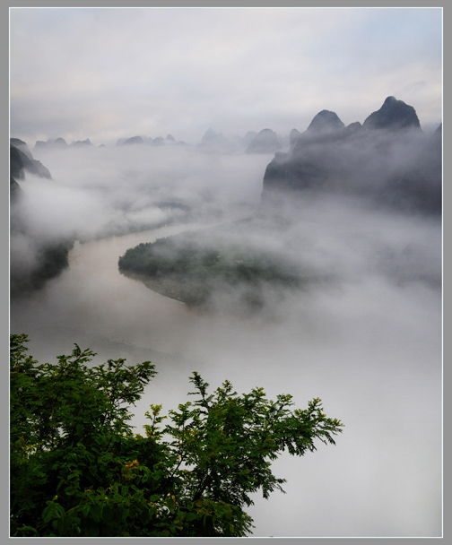 漓江烟雨 摄影 漓水流云