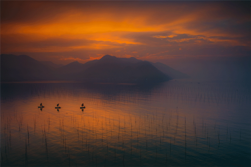 夕照 摄影 艾湖