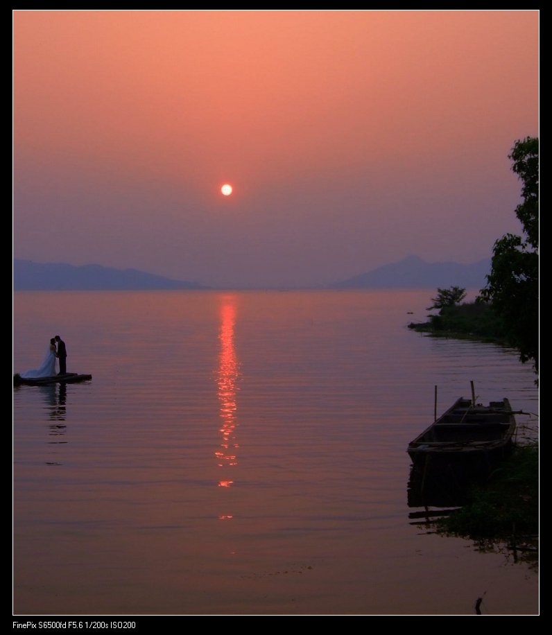 夕阳作证 摄影 鲤江