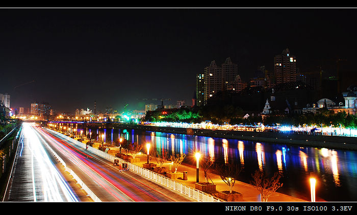 夜景 摄影 剑兰