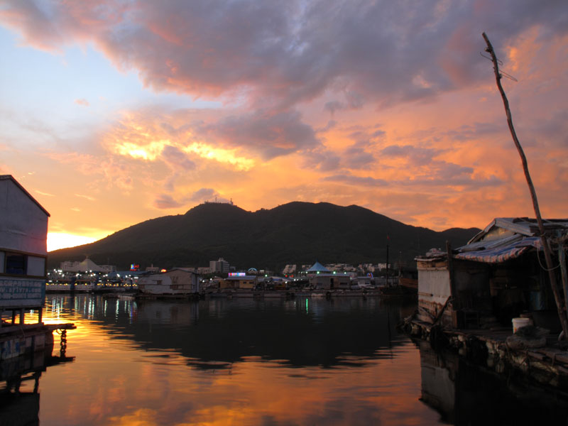 海湾落霞 摄影 青城樵夫