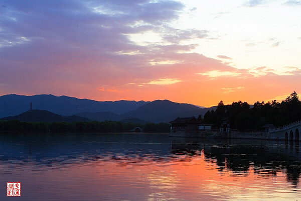 夕阳下的昆明湖 摄影 wkt