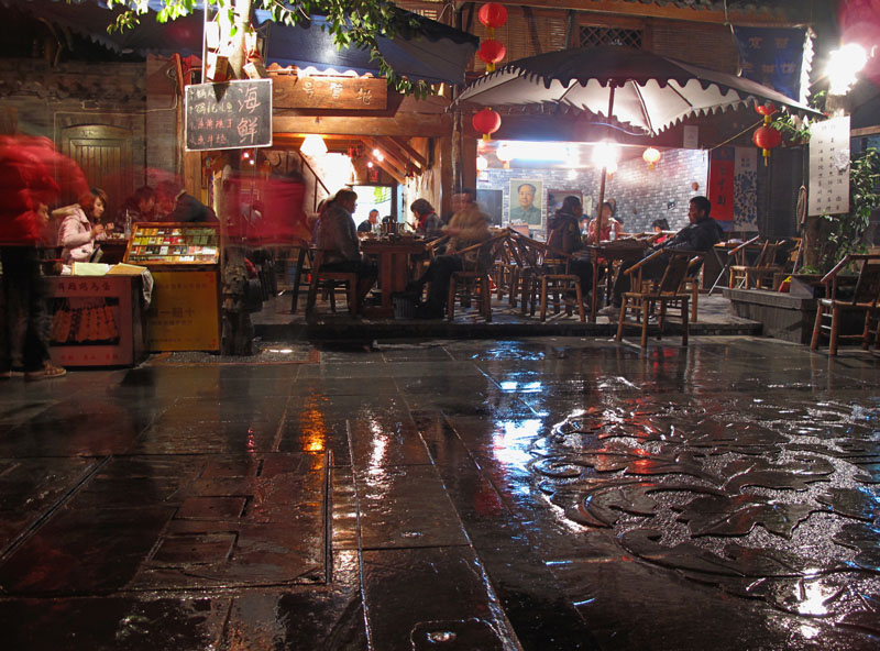 古巷夜雨 摄影 青城樵夫