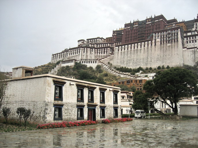 雨后的布达拉宫清新洁净 摄影 清水鱼