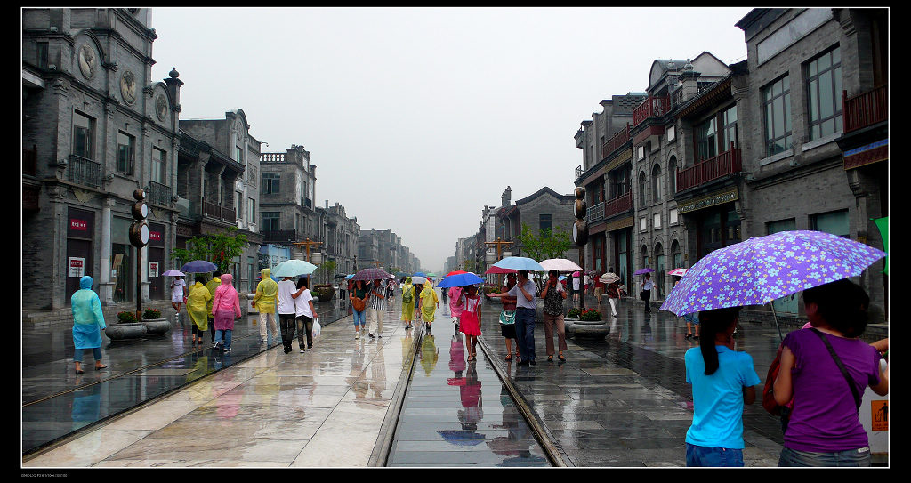 雨中前门大街 摄影 ggto