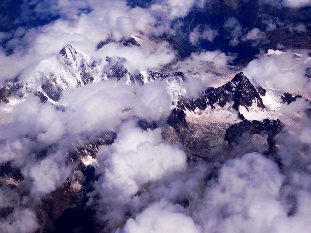 鸟瞰雪山 摄影 yanxiaohua