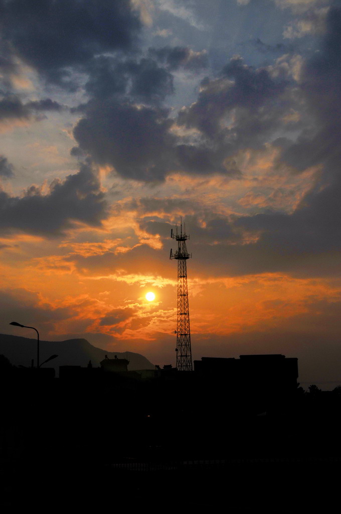 山村早霞 摄影 夕阳颂影