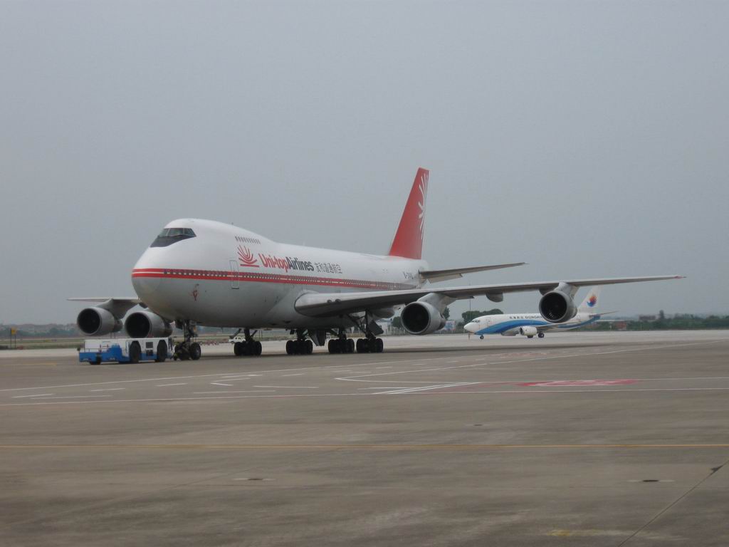 波音747飞机 摄影 秋天的回忆
