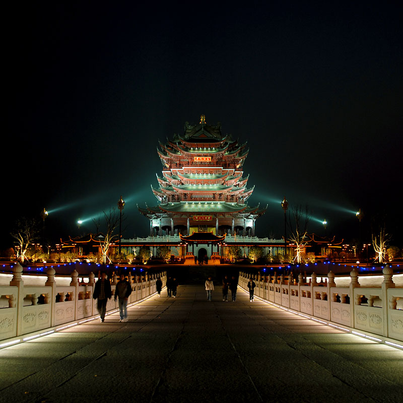 观音阁夜景 摄影 沙浪