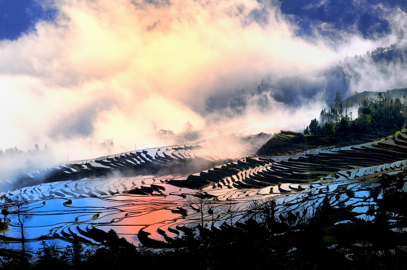 梦幻元阳2 摄影 风停雨霁月润