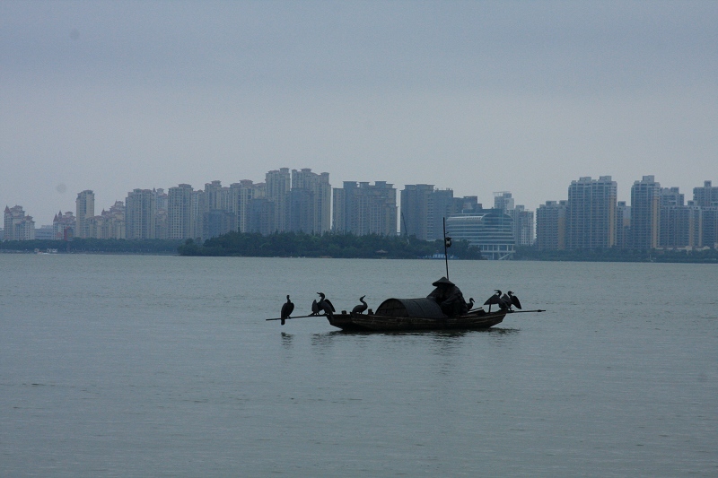 都   市   渔   翁 摄影 影痕