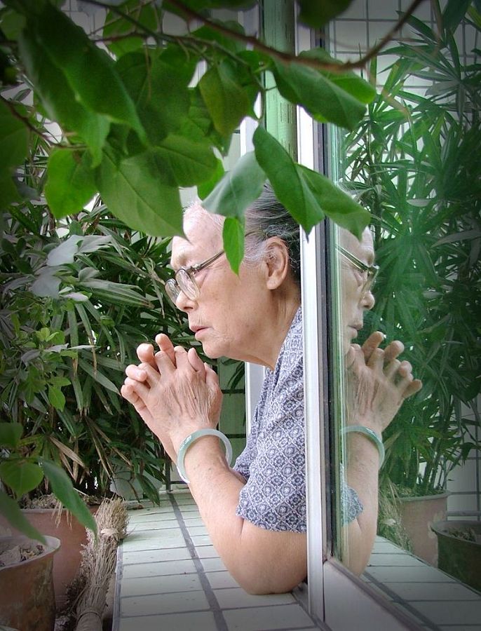 外婆 摄影 熟睡的鱼