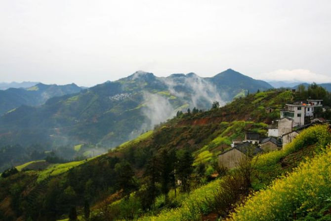 山村美景 摄影 扬子江的鱼