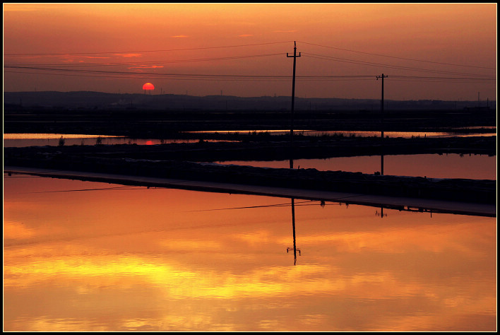 盐池夕照 摄影 又见垂杨