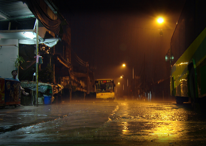 夜雨 摄影 米杨