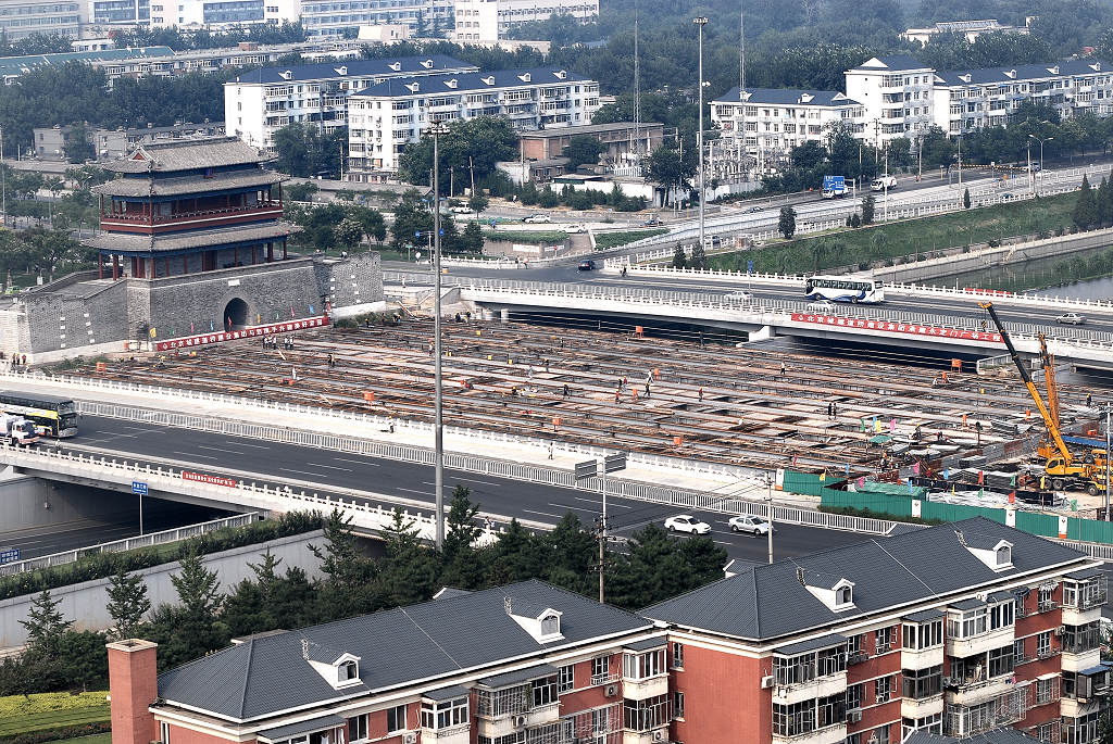 修建中的永定门空中广场 摄影 ZUZI