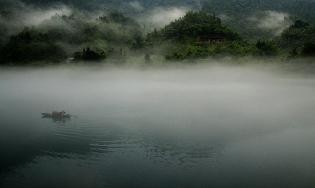 雾锁小东江 摄影 秋天2008