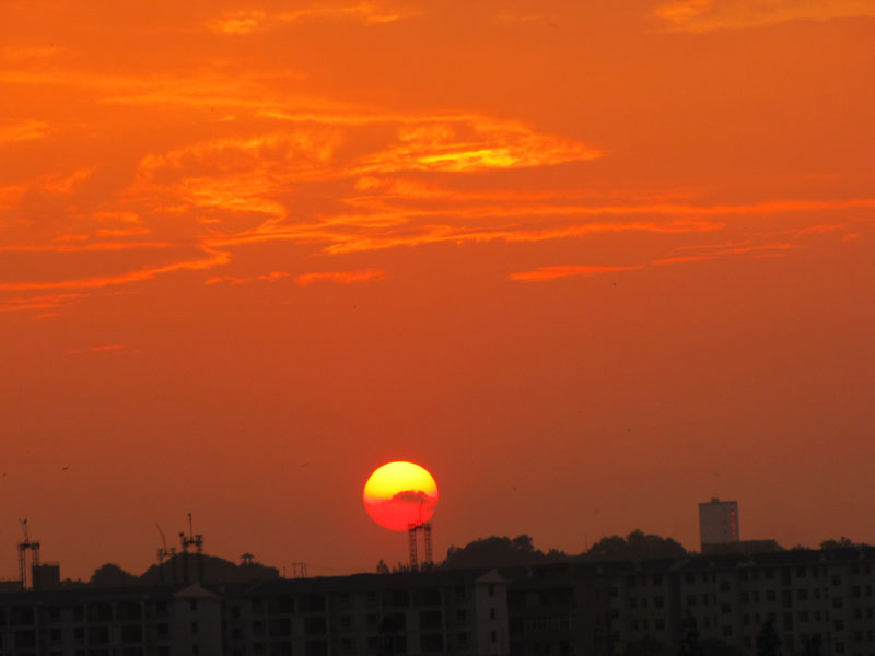 夕阳 摄影 纤云磨墨